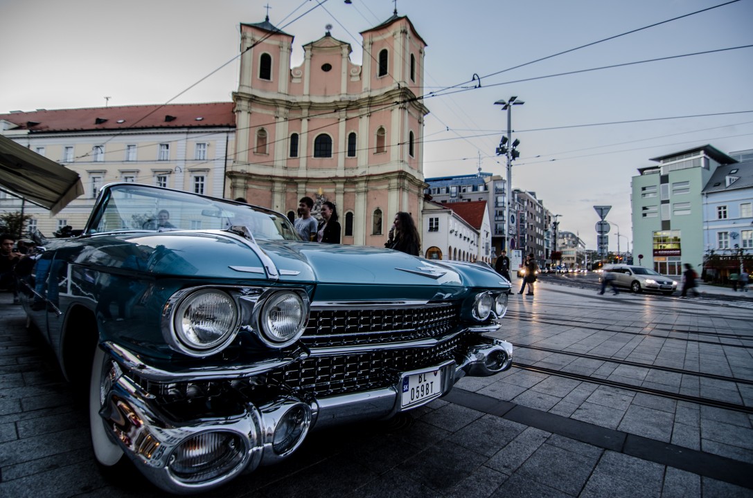 Bratislava old american car