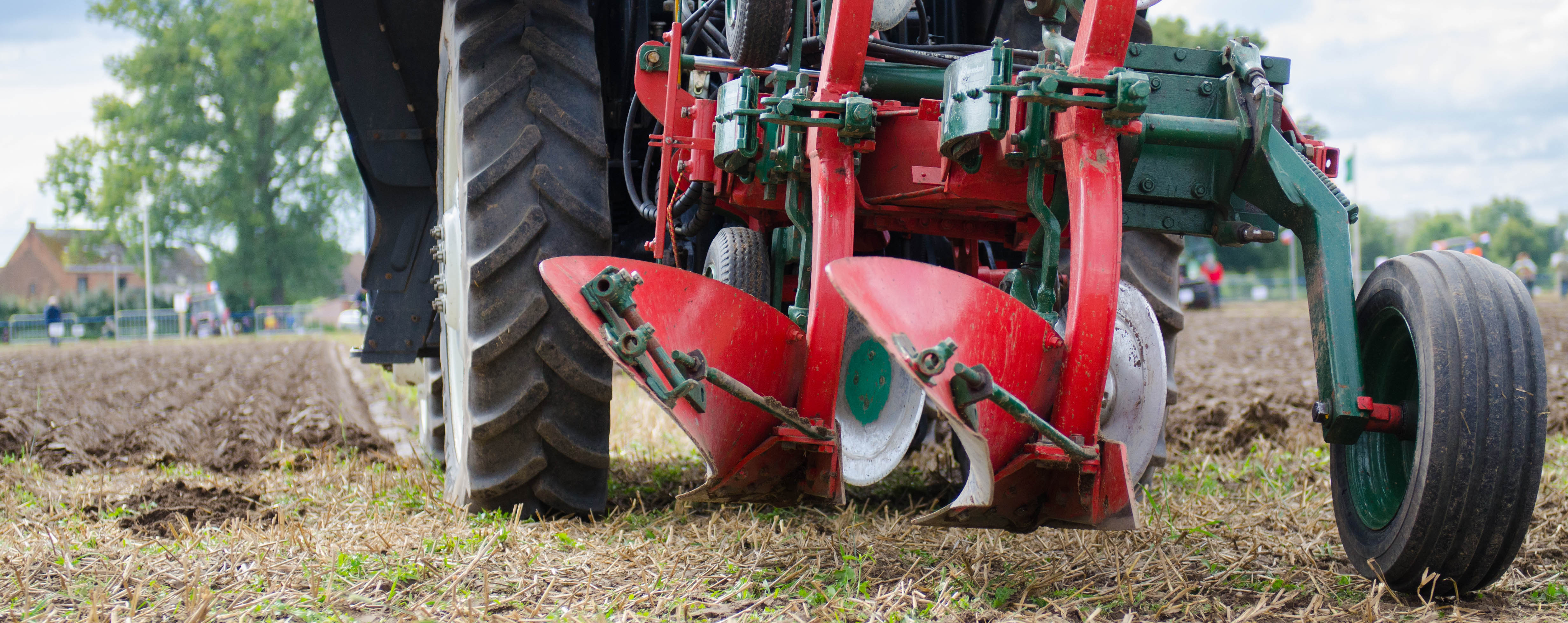 French contestant at the European Reversible Ploughing Championship 2014